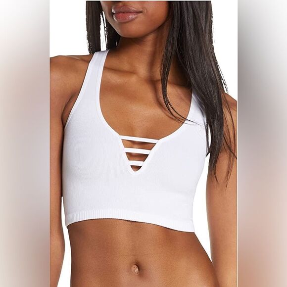 Free People Strapped In Brami In White - Picture 2 of 4